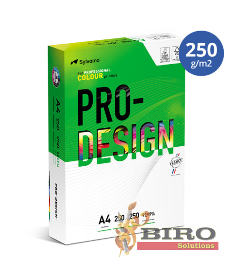 Hârtie pentru tehnica de birou PRO DESIGN, A4,(250 foi, 250 g/m2), clasa A++